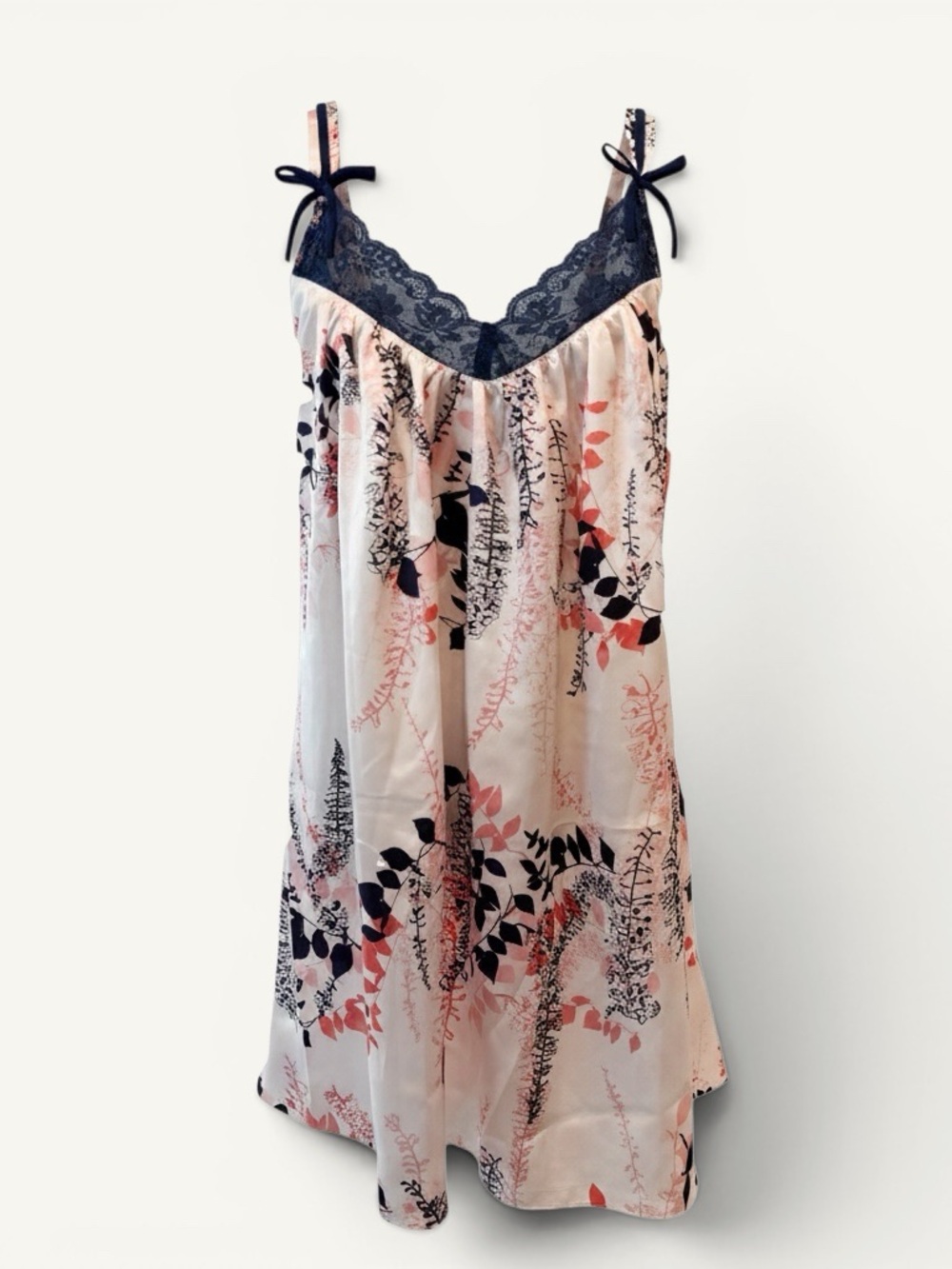 NWT Vintage Oscar de la Renta Floral Chemise Nightgown M